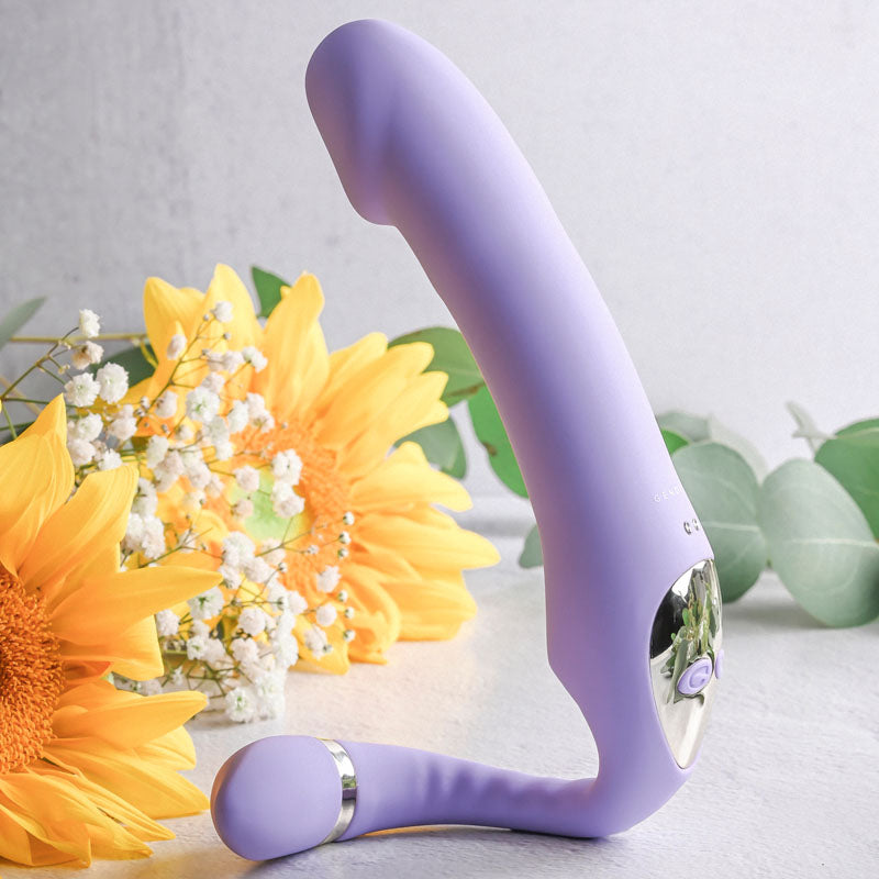 Gender X ORGASMIC ORCHID - Lilac 19 cm USB Rechargeable Strapless-Strap-On - GX-RS-0150-2
