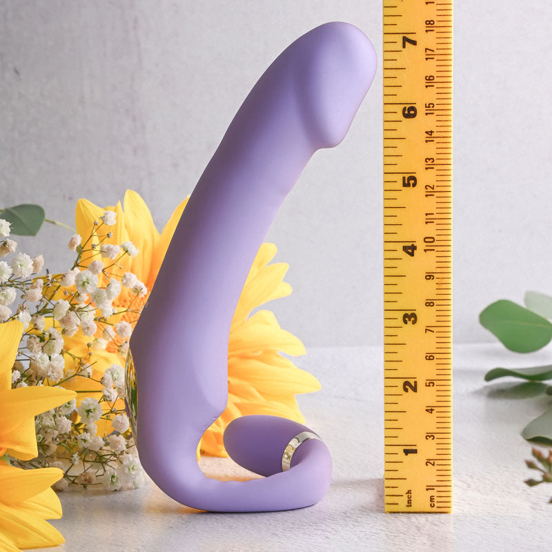 Gender X ORGASMIC ORCHID - Lilac 19 cm USB Rechargeable Strapless-Strap-On - GX-RS-0150-2