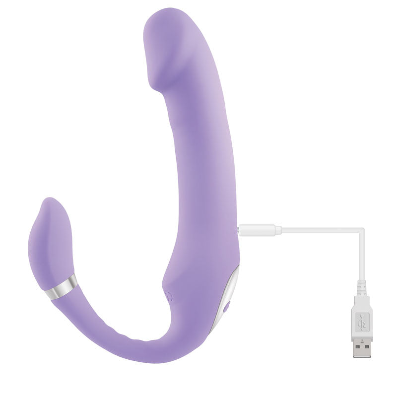 Gender X ORGASMIC ORCHID - Lilac 19 cm USB Rechargeable Strapless-Strap-On - GX-RS-0150-2