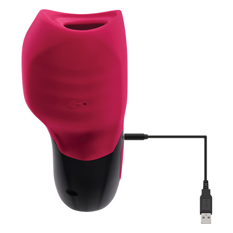 Gender X BODY KISSES - Black/Red USB Rechargeable Sucking Stimulator - GX-RS-0211-2