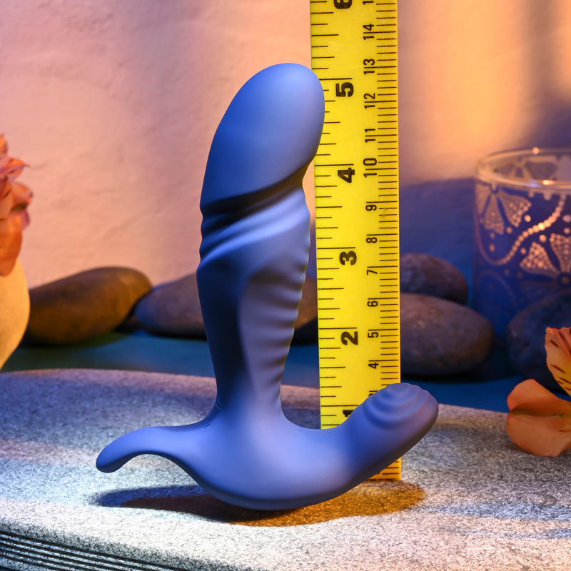 Gender X TRUE BLUE - Blue 13.5 cm USB Rechargeable Thrusting Prostate Massager - GX-RS-1256-2