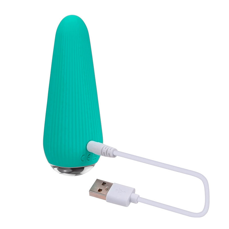 Gender X O-CONE - Blue 10.8 cm (4.25'') USB Rechargeable Bullet - GX-RS-2888-2