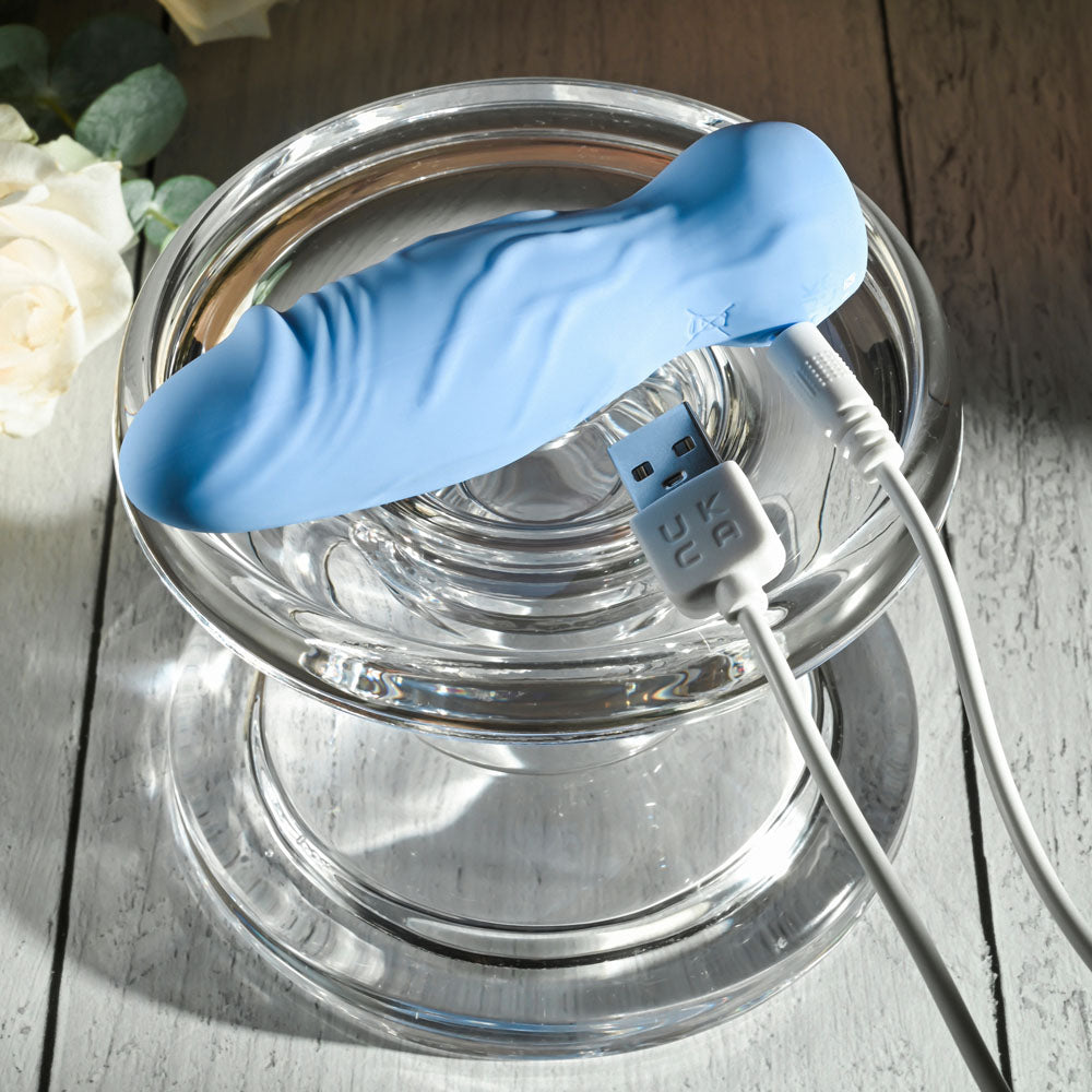 Gender X LIL BUDDY - Light Blue 10.1 cm USB Rechargeable Mini Vibrator - GX-RS-3144-2