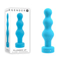 Gender X PLUGGED UP - Blue 13.6 cm USB Rechargeable Butt Plug - GX-RS-3151-2