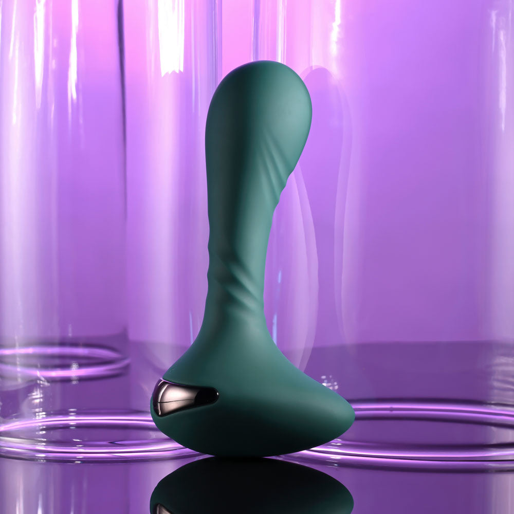 Gender X GOES ANYWHERE - Green 12.4 cm USB Rechargeable Vibrator - GX-RS-5018-2