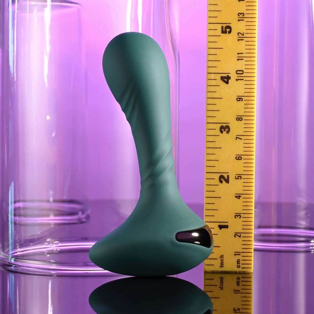 Gender X GOES ANYWHERE - Green 12.4 cm USB Rechargeable Vibrator - GX-RS-5018-2