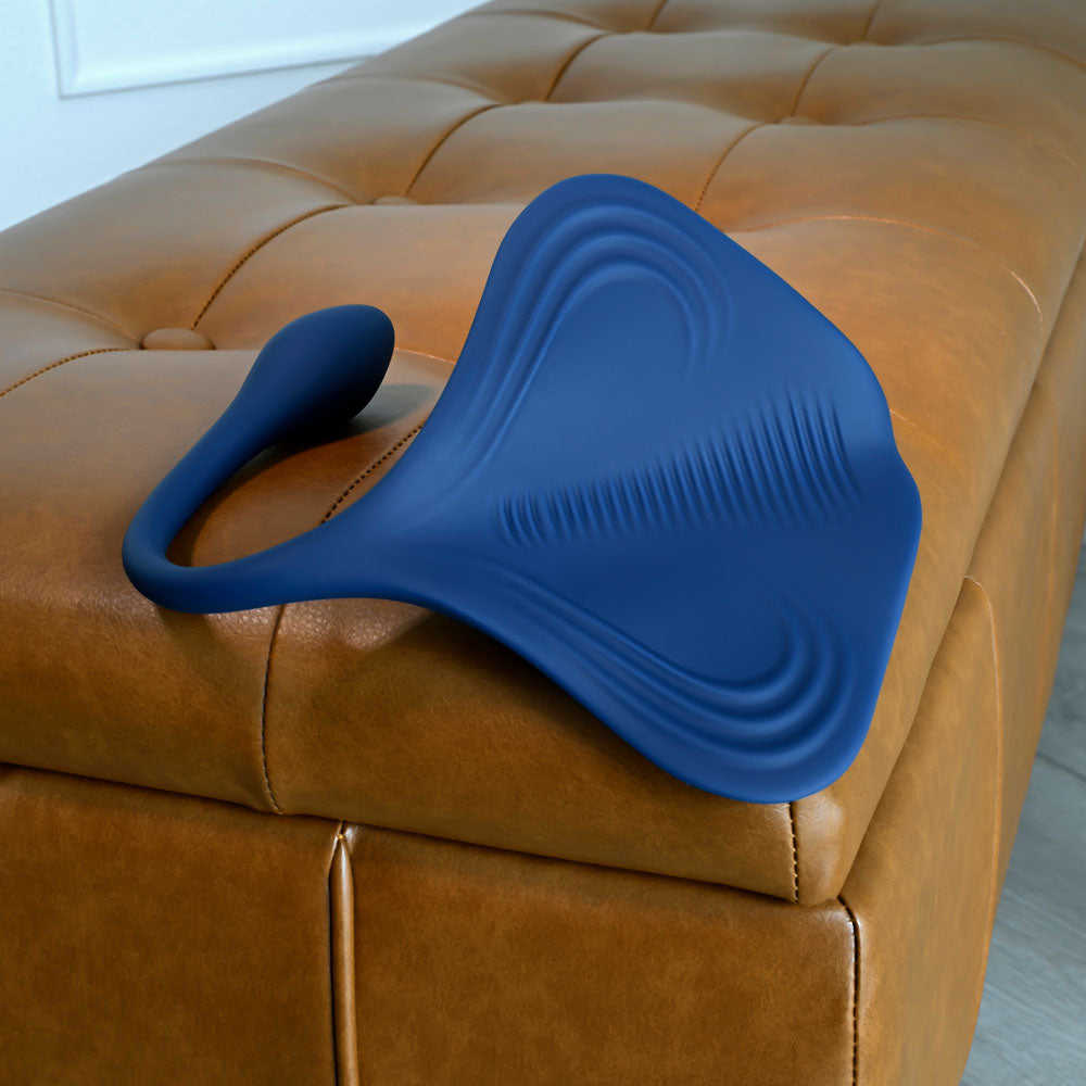 Gender X DAILY GRIND - Blue USB Rechargeable Grinding Pad with Anal Plug - GX-RS-6350-2