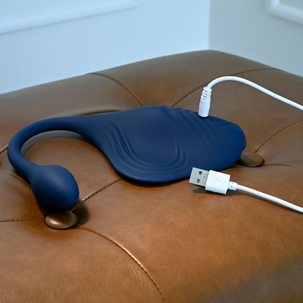 Gender X DAILY GRIND - Blue USB Rechargeable Grinding Pad with Anal Plug - GX-RS-6350-2