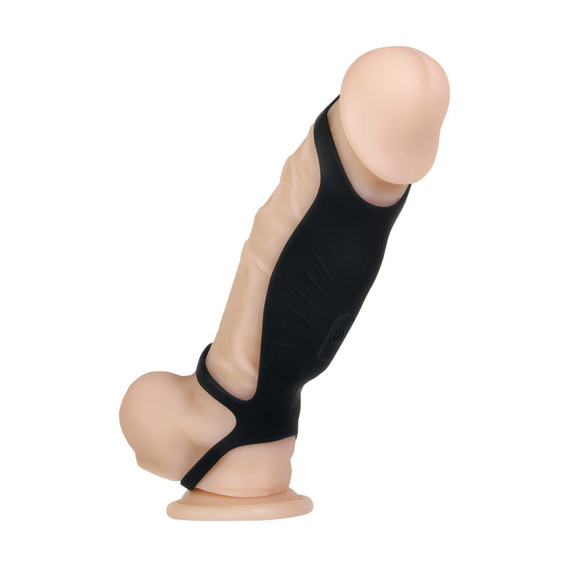 Gender X ROCKETEER - Black USB Rechargeable Vibrating Penis Sleeve - GX-RS-8959-2