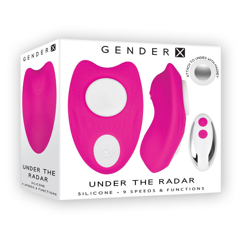 Gender X UNDER THE RADAR - Pink USB Rechargeable Panty Vibe - GX-RS-9093-2
