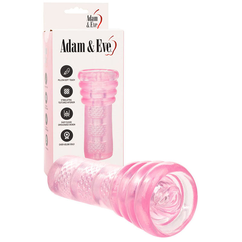 Adam & Eve SUPER HEAD HONCHO - Pink Oral Stroker - H427 0000