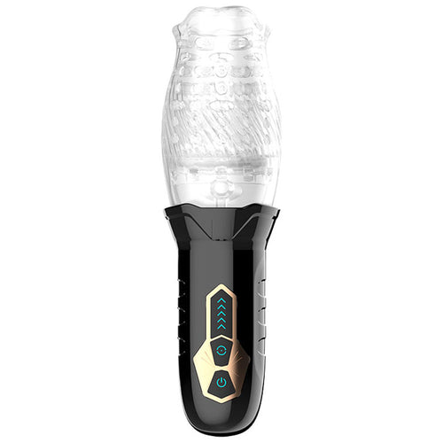 Adam & Eve Adam's Gawk Gawk - Clear USB Rechargeable Rotating Masturbator - I473 8000