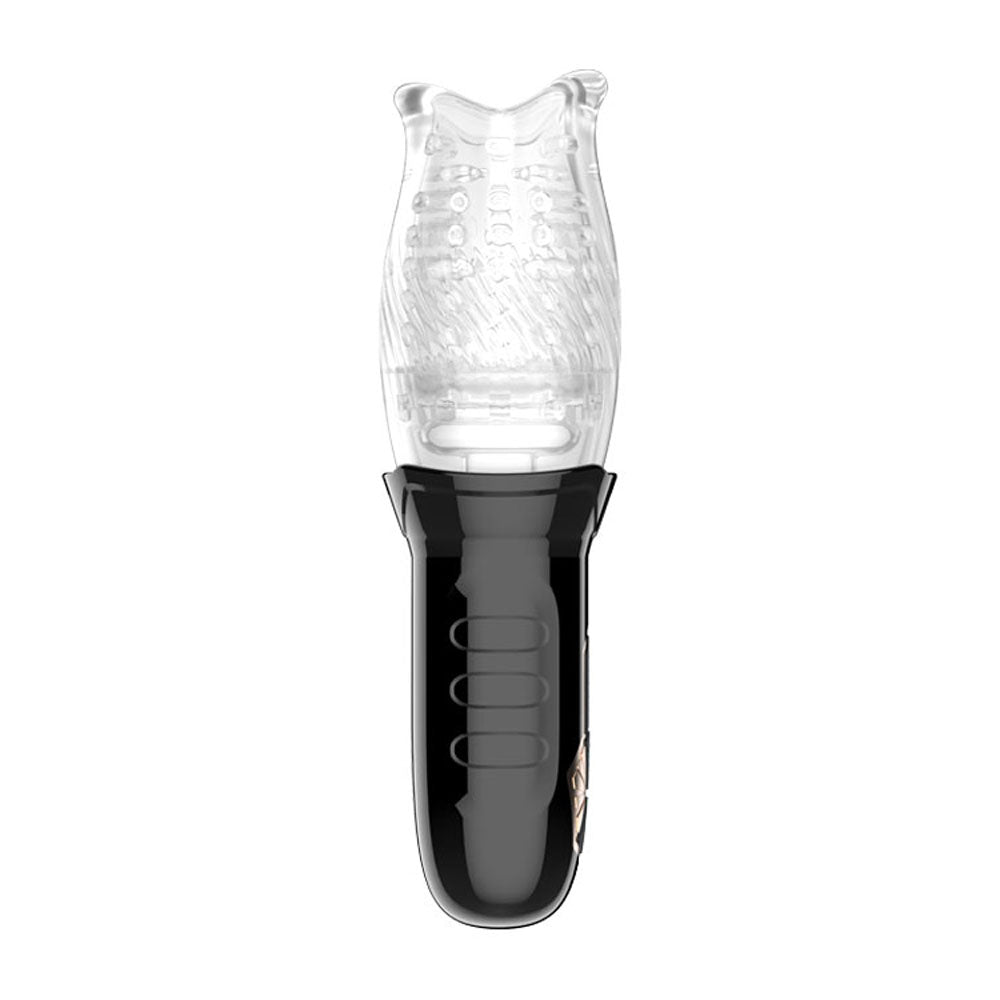 Adam & Eve Adam's Gawk Gawk - Clear USB Rechargeable Rotating Masturbator - I473 8000