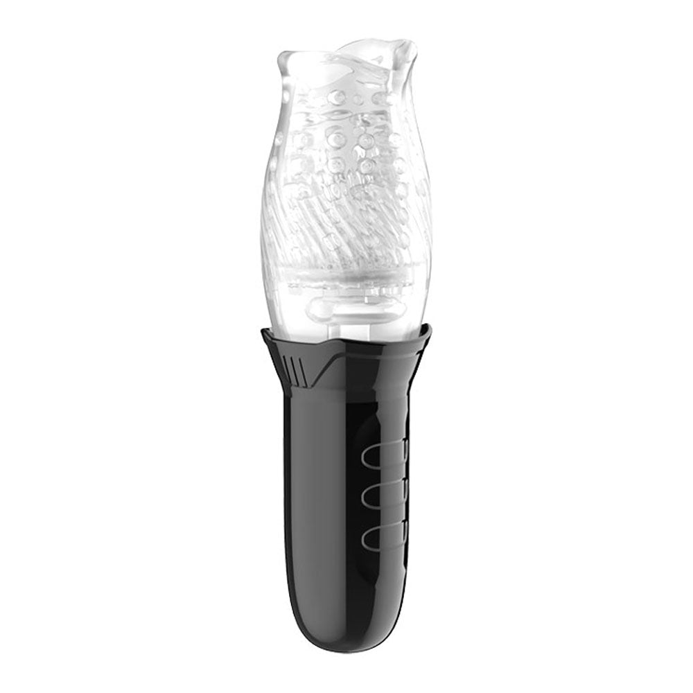 Adam & Eve Adam's Gawk Gawk - Clear USB Rechargeable Rotating Masturbator - I473 8000