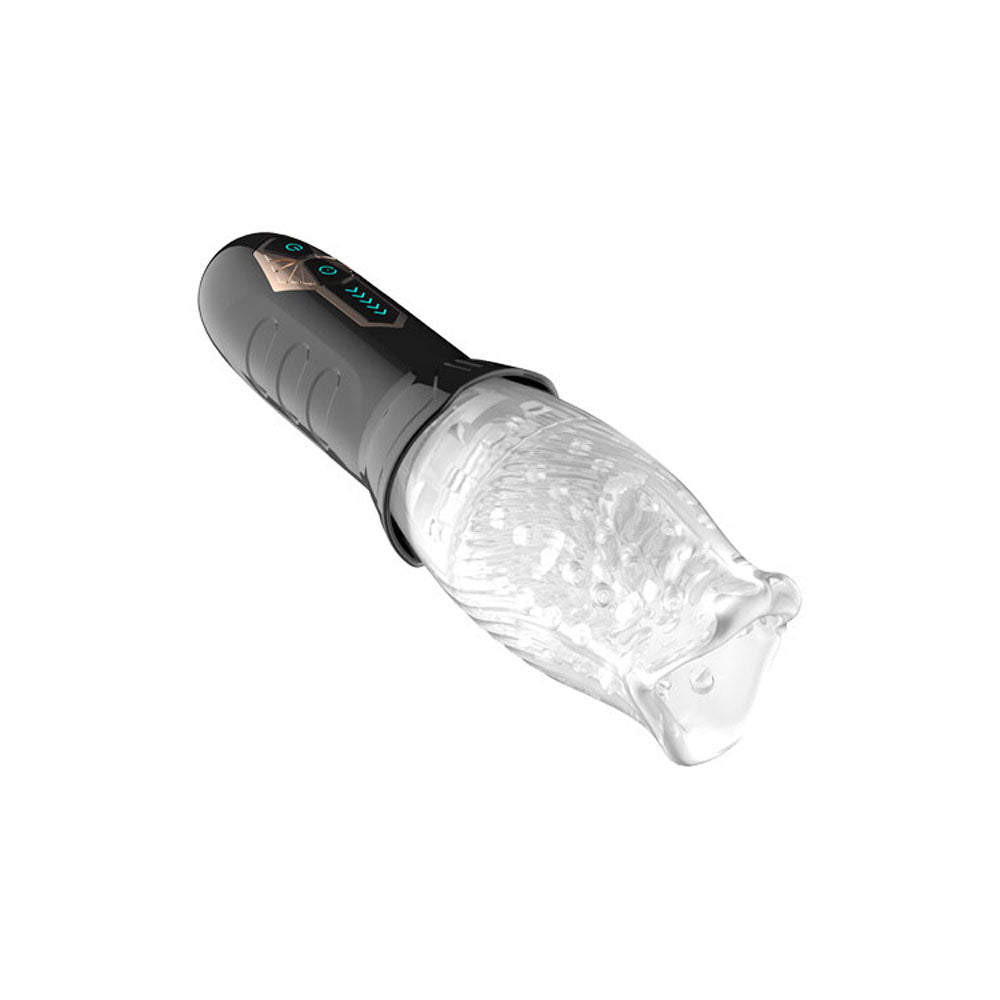 Adam & Eve Adam's Gawk Gawk - Clear USB Rechargeable Rotating Masturbator - I473 8000