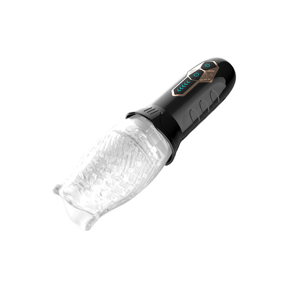Adam & Eve Adam's Gawk Gawk - Clear USB Rechargeable Rotating Masturbator - I473 8000