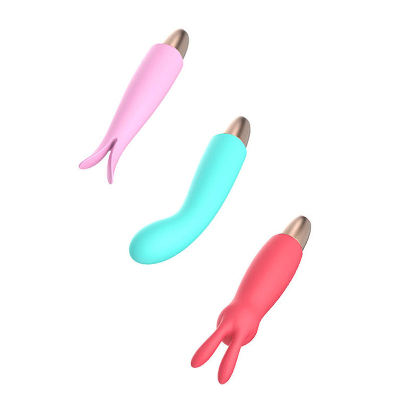 Adam & Eve PLAYFUL SEDUCTION KIT - USB Rechargeable Vibrator with 3 Interchangeable Sleeves - I479 0000