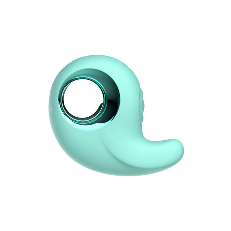 Adam & Eve CURVY CUTIE PLEASURE COMBO - Teal USB Rechargeable Tapping Stimulator - I484 4600