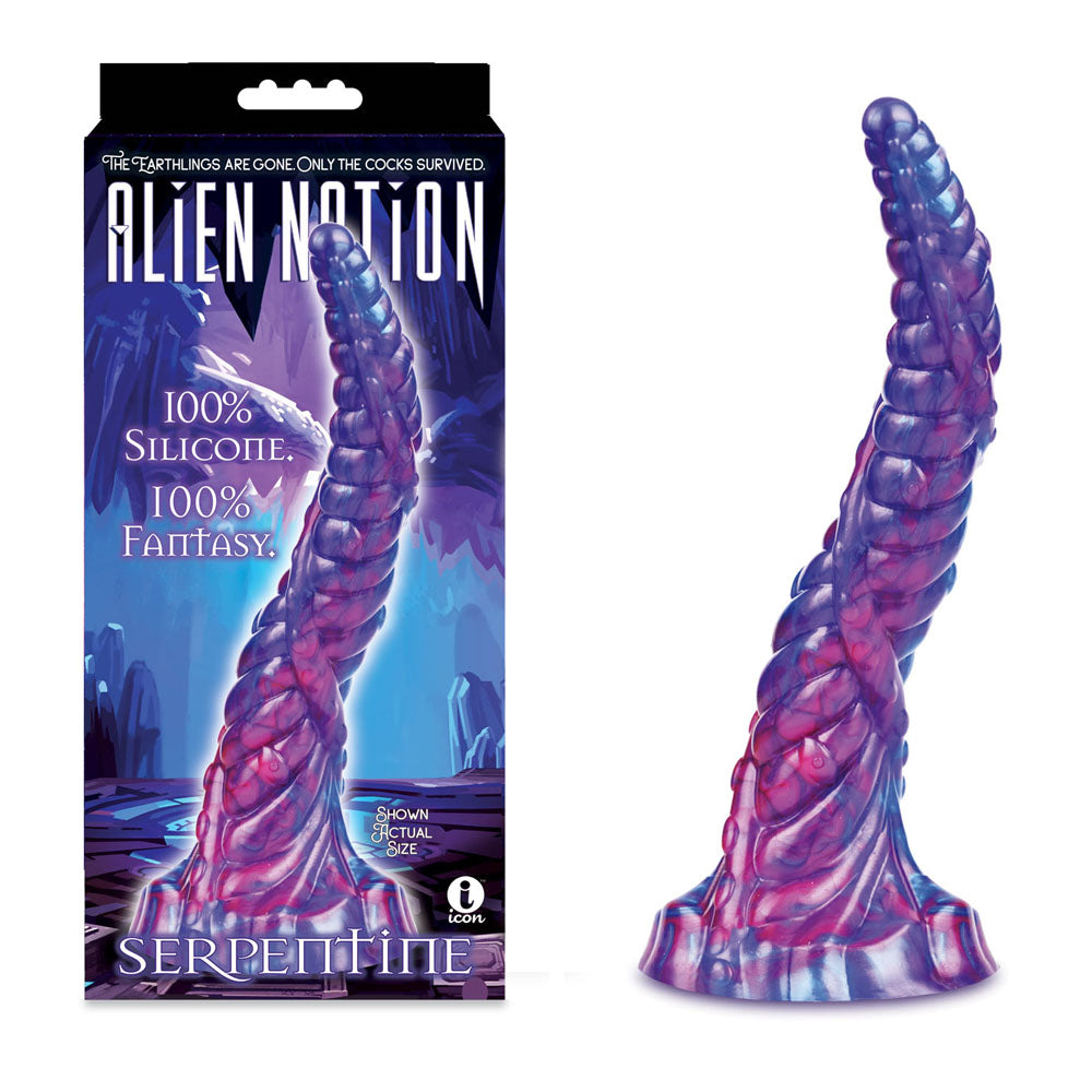 Alien Nation - Serpentine - Purple 30 cm Fantasy Dong - IC1358