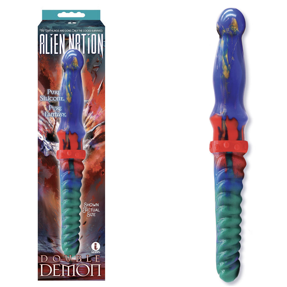 Alien Nation - Double Demon - Coloured 35 cm Fantasy Double Dildo - IC1382