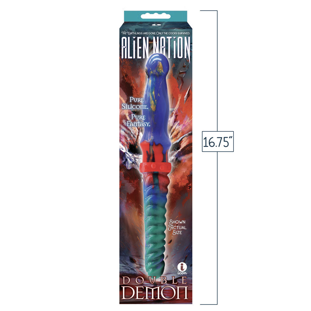 Alien Nation - Double Demon - Coloured 35 cm Fantasy Double Dildo - IC1382