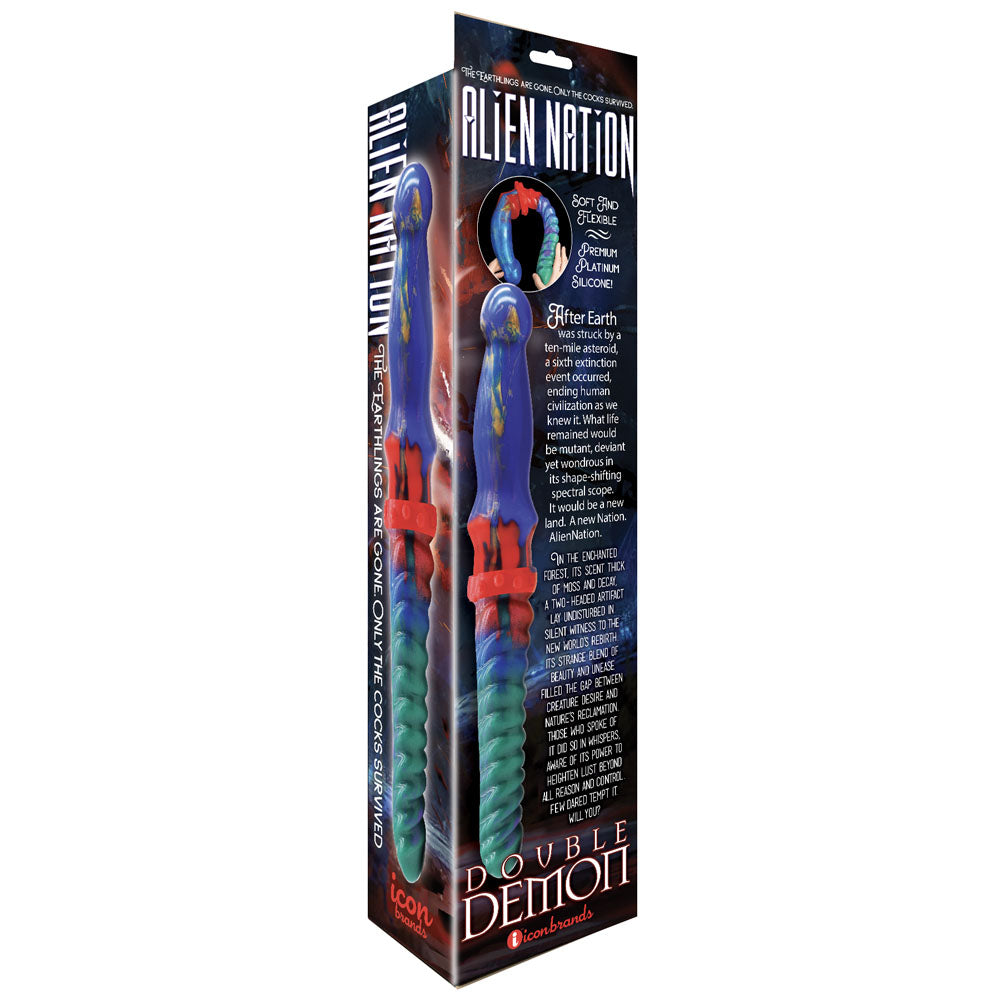 Alien Nation - Double Demon - Coloured 35 cm Fantasy Double Dildo - IC1382