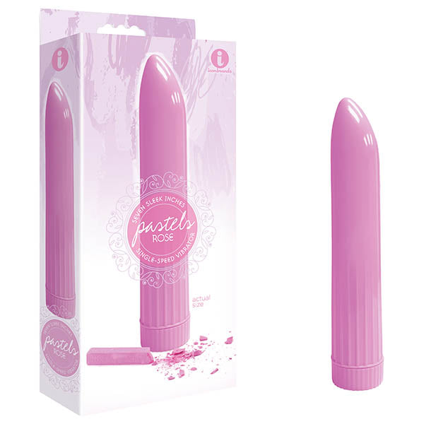 The 9's Pastel Vibes - Rose Pink 17.8 cm (7'') Vibrator - IC2615-2