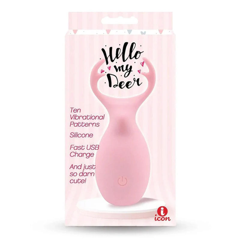 Buzzy Buddy, Hello My Deer - Pink - Pink USB Rechargeable Stimulator - IC4030
