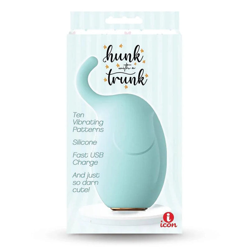 Buzzy Buddy, Hunk With A Trunk - Aqua - Aqua USB Rechargeable Stimulator - IC4032