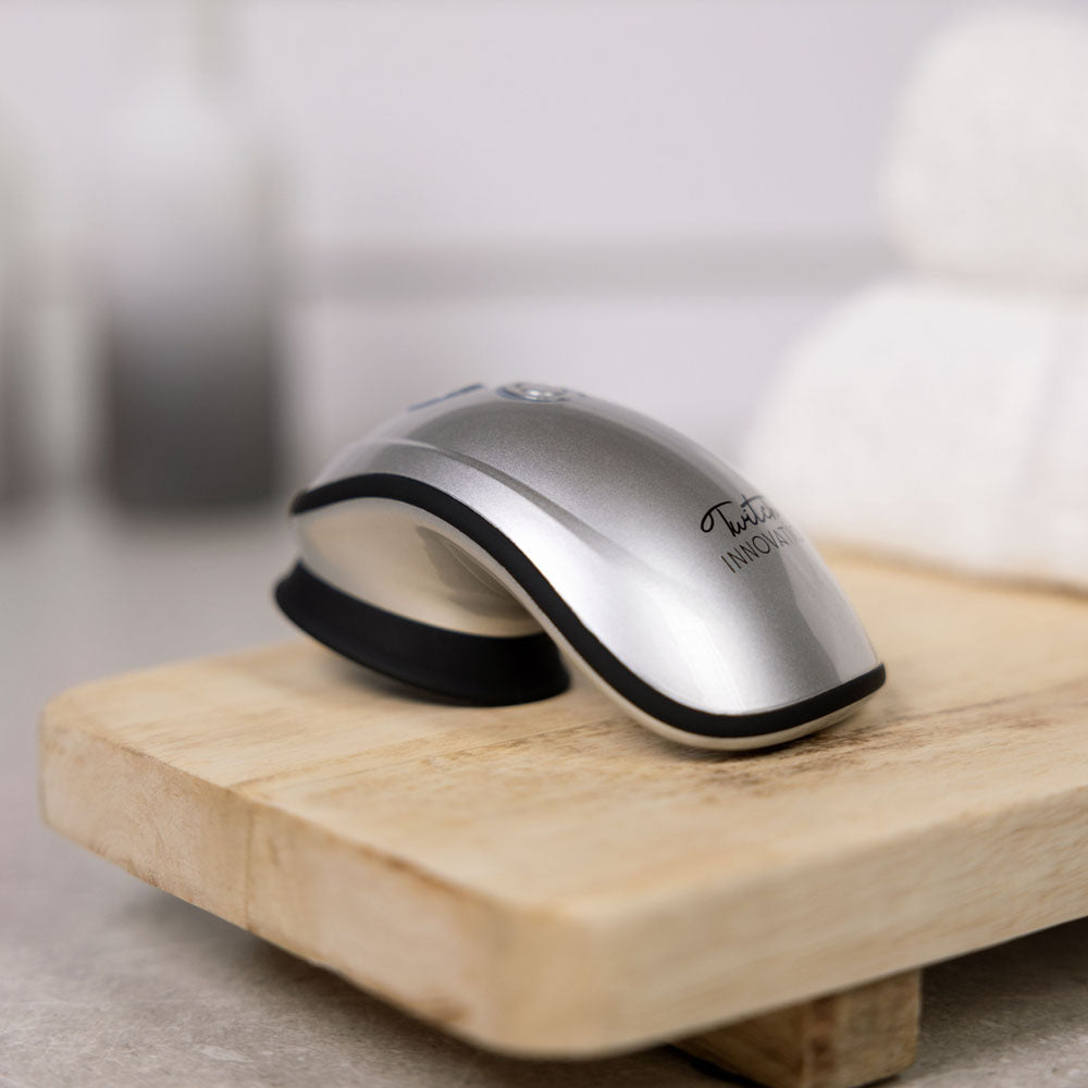 Twitch 1 - Silver - Silver USB Rechargeable Suction Vibrator - INN001SIL