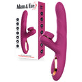 Adam & Eve ROSE GOLD TAPPIN RABBIT - Purple 22.5 cm USB Rechargeable Tapping & Thrusting Rabbit Vibrator - J109 3100