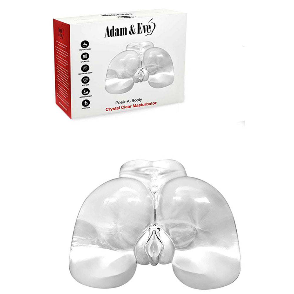 Adam & Eve PEEK A BOOTY - Clear Doggy Style Masturbator - J184 2400