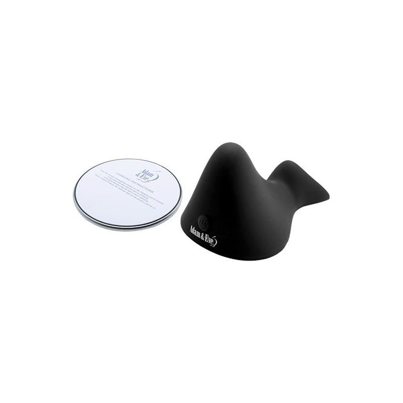 Adam & Eve THE RUMBLING RIDER - Black Rechargeable Vibrating Grinder Pad - J185 8000