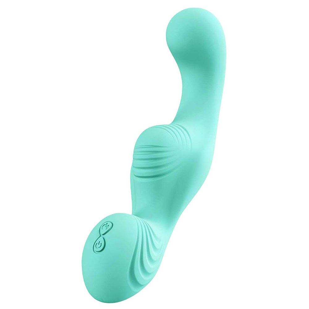 Adam & Eve THE WAVE RIDER - Teal USB Rechargeable Triple Stimulating Grinder Pad with Remote Control - J267 4500