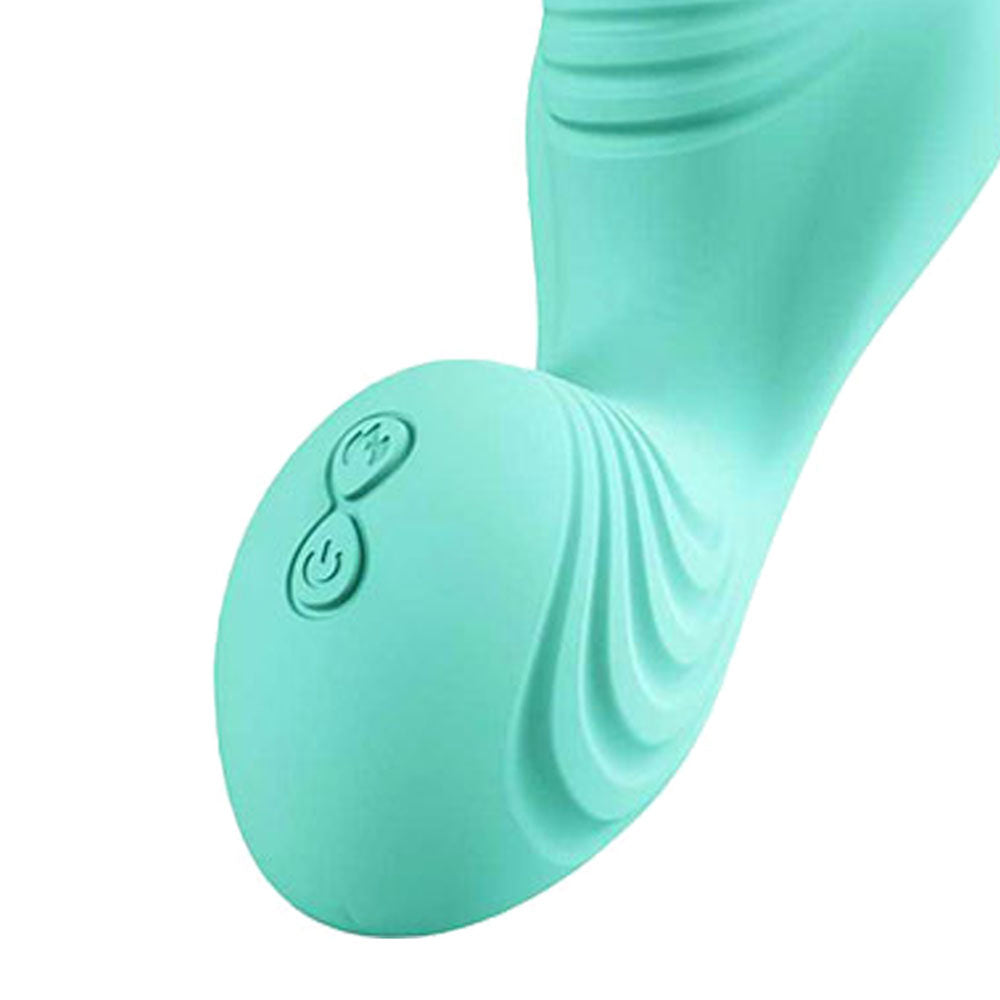 Adam & Eve THE WAVE RIDER - Teal USB Rechargeable Triple Stimulating Grinder Pad with Remote Control - J267 4500