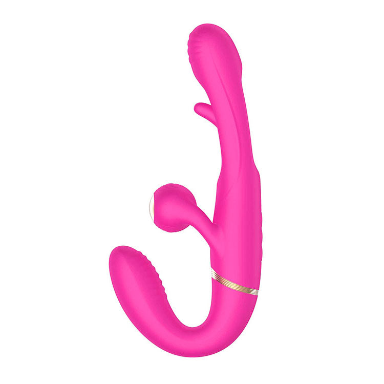 Adam & Eve ORGAZ-OHH-MATIC - Pink 23.5 cm USB Rechargeable Strapless Strap-On with Remote - J371 6200