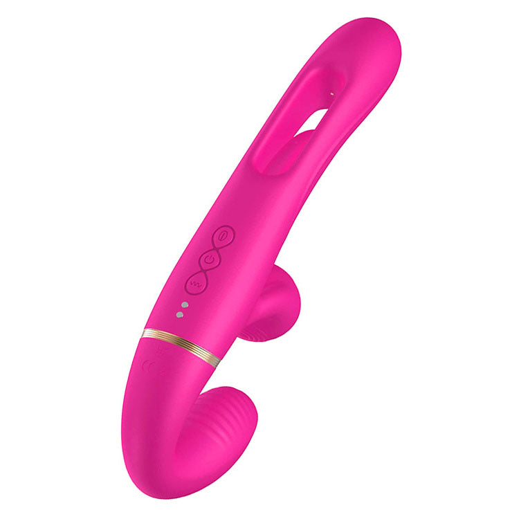 Adam & Eve ORGAZ-OHH-MATIC - Pink 23.5 cm USB Rechargeable Strapless Strap-On with Remote - J371 6200