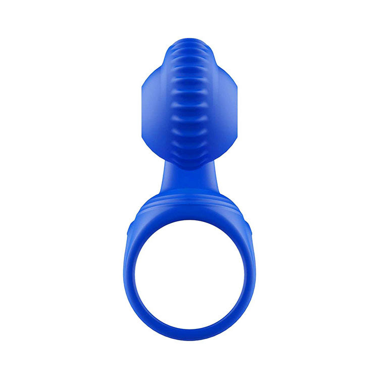 Adam & Eve ROCKIN & ROLLIN SNAIL - Blue USB Rechargeable Vibrating Couples Cage - J435 4000