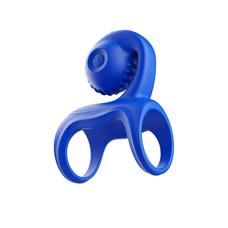 Adam & Eve ROCKIN & ROLLIN SNAIL - Blue USB Rechargeable Vibrating Couples Cage - J435 4000