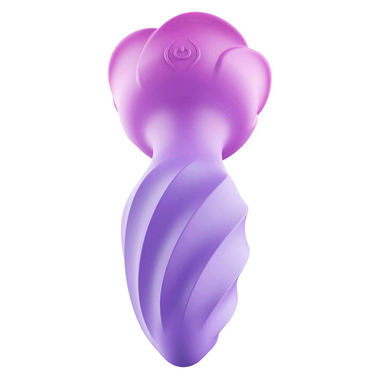 Adam & Eve ROTATING ROSE PLUG - Pink 12 cm USB Rechargeable Rotating & Vibrating Butt Plug with Gem Base - J439 9000