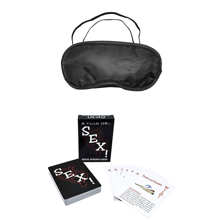 Adam & Eve MIDNIGHT MOODS COLLECTION - Black Couples Bondage Kit - Set of 10 Pieces - J536 8000