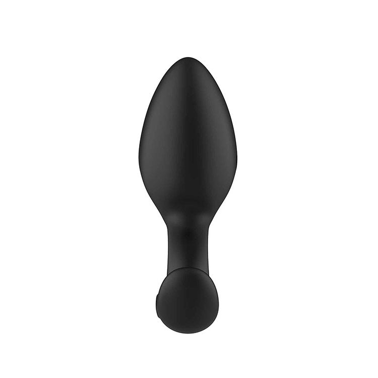 Adam & Eve OMEGA Vibrating Plug - Black 10 cm USB Rechargeable Vibrating Butt Plug with Remote - J561 8000