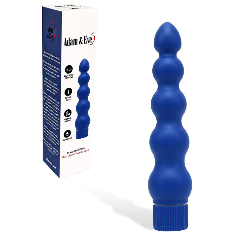 Adam & Eve POWER BEAD STICK - Blue 19 cm Vibrator - J596 4100