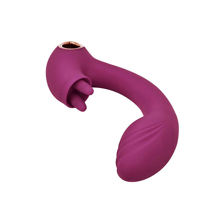 Adam & Eve ROSE GOLD CLIT TICKLER - Red 22 cm USB Rechargeable Rabbit Vibrator - J904 3100