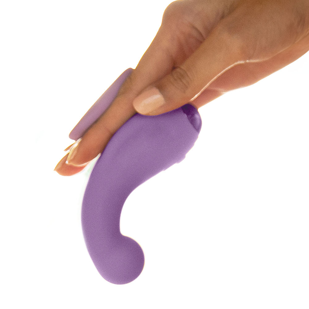 JimmyJane Curved Gripp - Purple USB Rechargeable Finger Stimulator - JJ10523