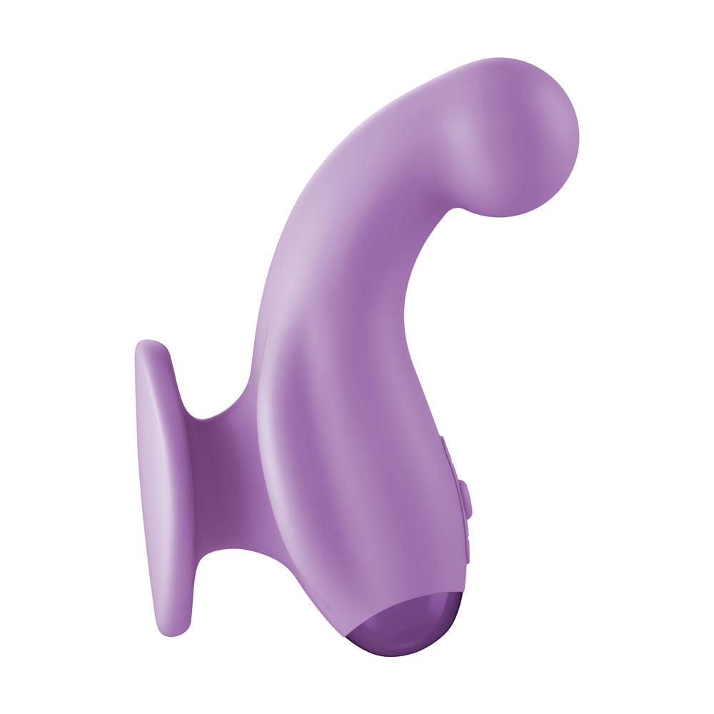 JimmyJane Curved Gripp - Purple USB Rechargeable Finger Stimulator - JJ10523