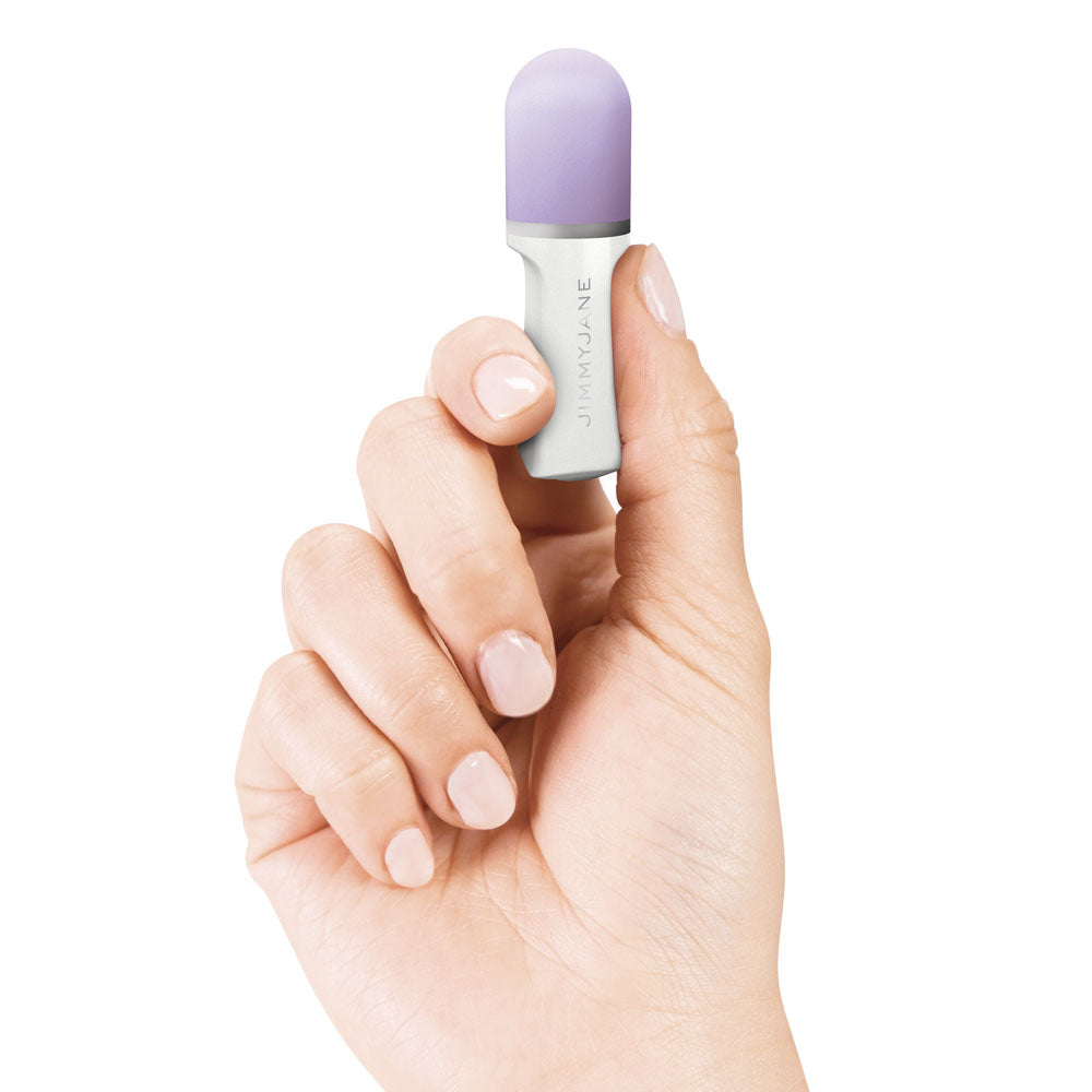 JimmyJane Hello Touch Pro - Purple Vibrating Finger Stimulators with Charging Pod - JJ10525