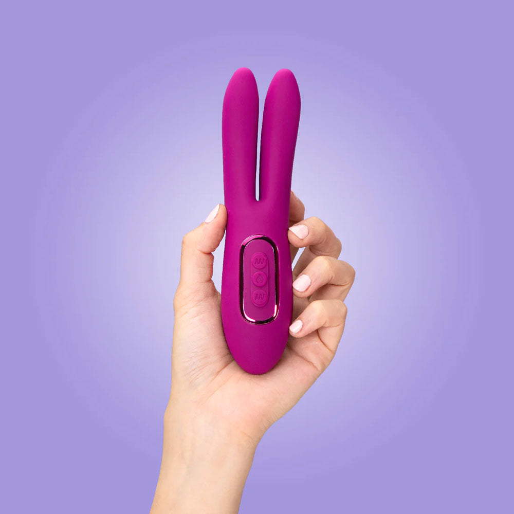 JimmyJane Solis Ascend 2 PRO - Purple 16 cm USB Rechargeable Dual Tip Stimulator - JJ10684