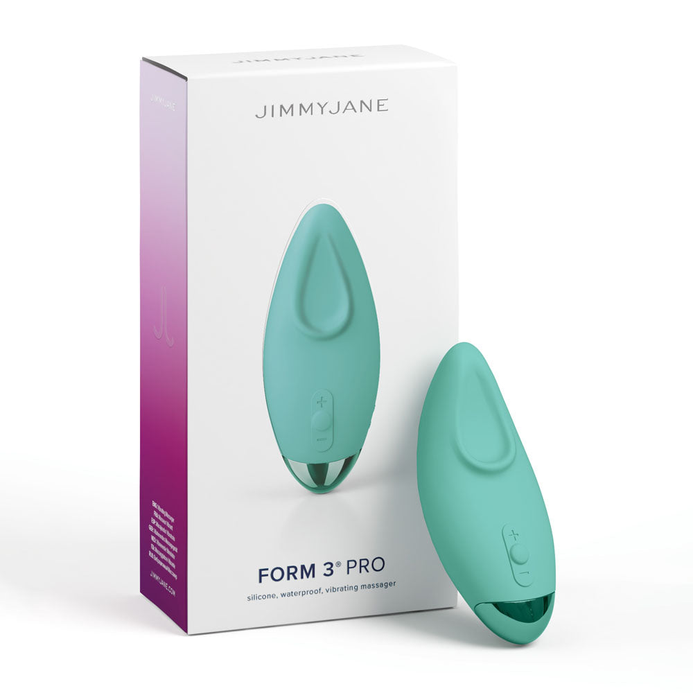 JimmyJane Form 3 PRO - Teal - Teal 10.2 cm USB Rechargeable Handheld Stimulator - JJ10912
