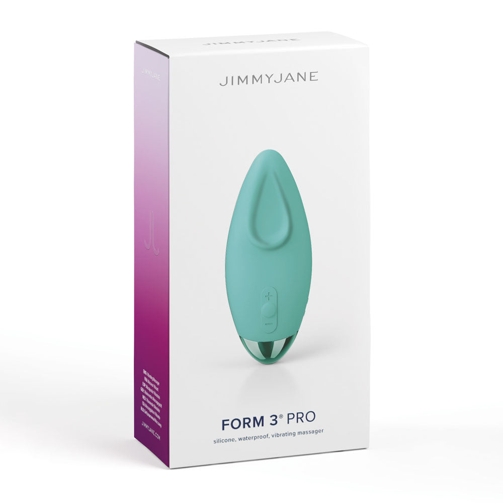 JimmyJane Form 3 PRO - Teal - Teal 10.2 cm USB Rechargeable Handheld Stimulator - JJ10912